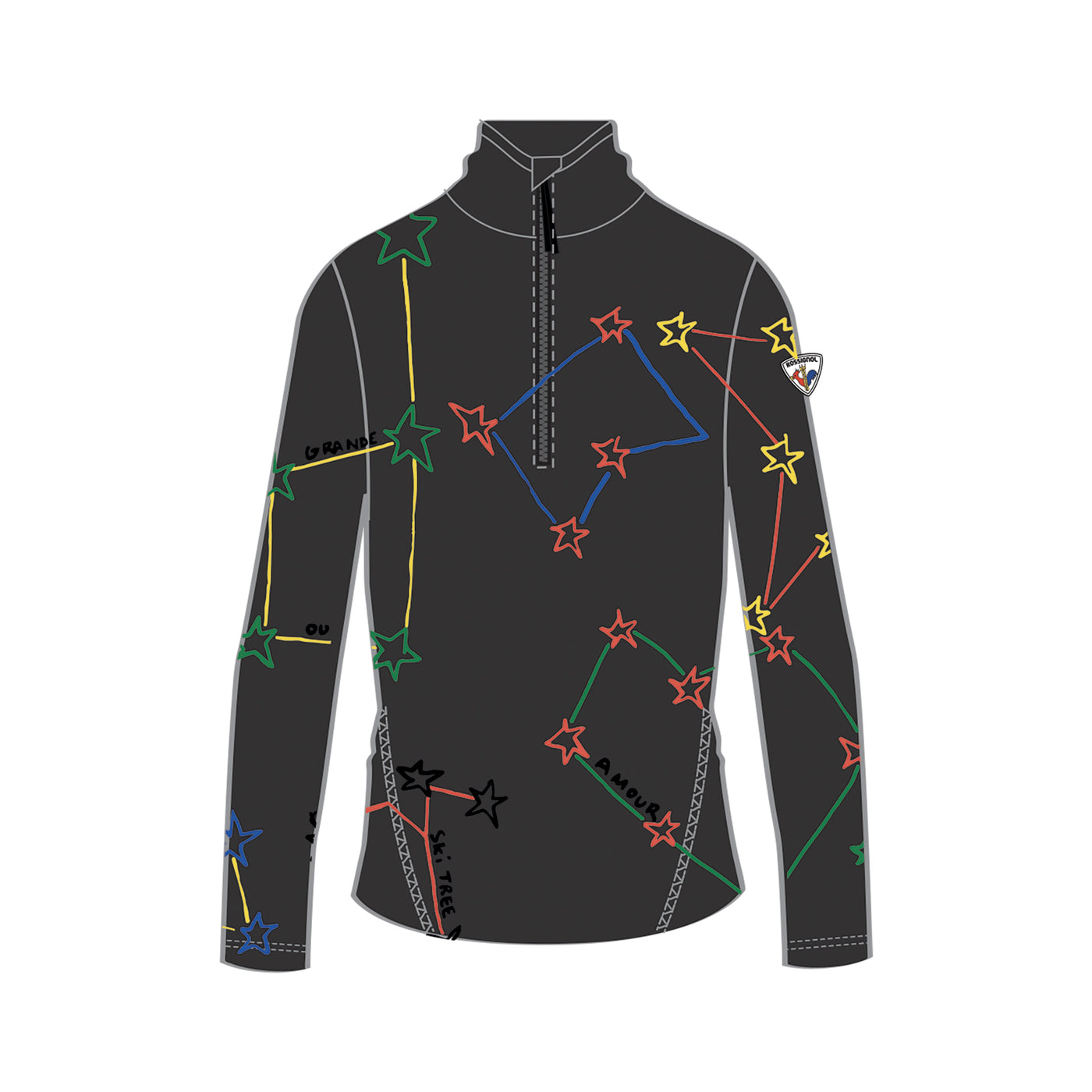 W BOOSTER 1/2 ZIP TOP